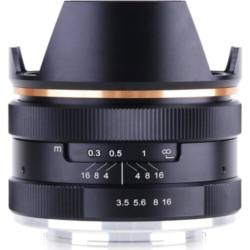 14mm f/3.5 Wide Angle Manual Prime Lens for Sony Fujifilm Olympus Canon Panasonic Mirrorless Camera KAXINDA