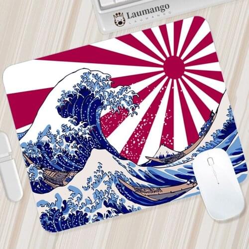 Japan Wave Mouse Pads Keyboard Mat Pc Gaming Anime Carpet Cute Mousepad Kawaii Desk Gamer Computer Custom Office Rug Padmouse