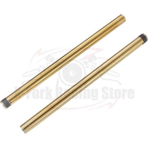 Gold Front Fork Inner Tubes Pipes For Honda CBR250R MC41 2011-2017 2012 2013 2014 2016 CBR300R 2015-2017 37x610mm 51410-KYJ-901