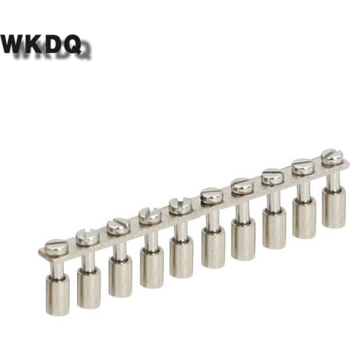 10Pcs FBI10-4 Wiring Jumpers For UK1.5N UK1.5 Connector FBI 10-4 DIN Rail UK 1.5 Terminal Block Accessories Fixed Bridge