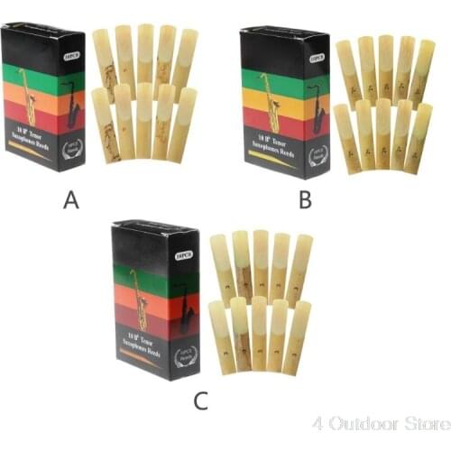 10pcs Bb Tenor Saxophone Reeds Strength 2 2.5 3 Sax Woodwind Instrument Parts Au26 20 Dropship