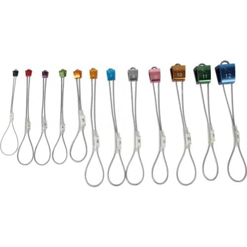 12 Pcs/Lot Portable High Quality Steel Carabiner Outdoor Mountaineering Rock Plug Fixed Piton Outdoor Rock Climbing Equipment