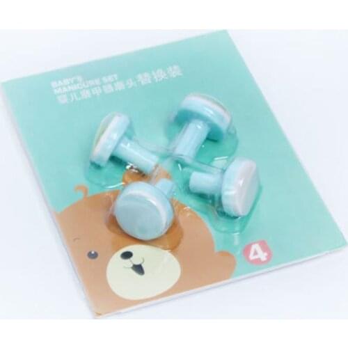 4 Pcs Electric Baby Nail Trimmer Head Replacement Kids Infant Safe Nail Manicure Polishing Sand Sponge