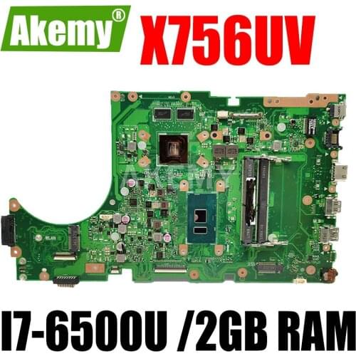 90NB0C70-R00010 Motherboard for ASUS X756UV X756UJ X756UQ X756UB Mainboard I7-6500U 2GB GPU DDR4 slot