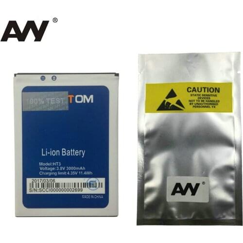 AVY Homtom HT3 3000mAh Battery For Homtom HT3 Pro Mobile Phone Replacement Li-ion Batteries Rechargeable Bateria In stock