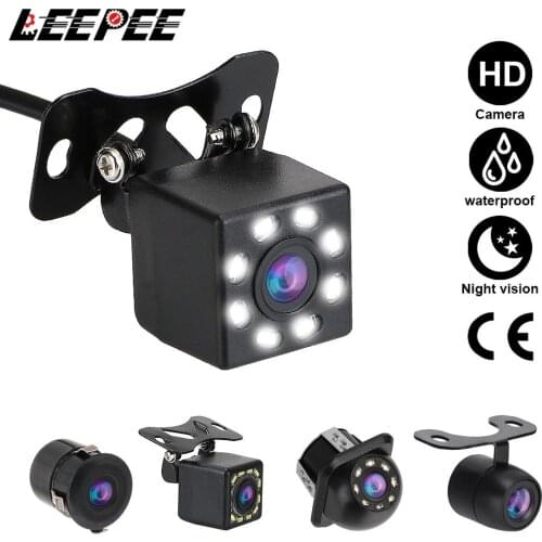LEEPEE Car Rear View Camera 170° Wide Angle 1280x720 HD Lens Fisheye Night Vision Parking Assistance Kit For Android DVD Player