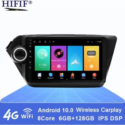 Car Multimedia Player For KIA RIO 3 4 2Din Android 10 Car Radio Stereo 2010-2017 Navigation AutoRadio GPS Tape Recorder K2 Wifi