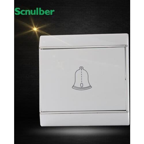 Home office hote gate white 220v one gang doorbell door bell wall switch