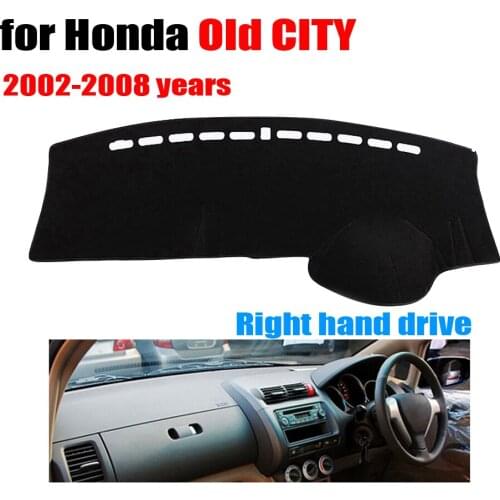Car dashboard covers For Honda old CITY 2002-2008 years Right hand drive dash mat covers Auto dashboard protector accessories