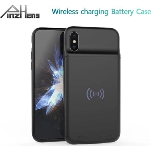 PINZHENG 3600mAh Ultra Slim Wireless charging Battery Case For iPhone X Charging Case For iPhone X External Battery Charger Case