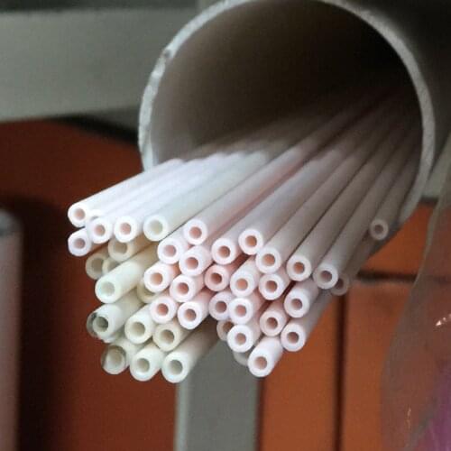 1pcs ID 0.5mm-4mm OD 1mm-6mm high temperature resistance corundum Ceramic tube alumina insulation ceramics pipe 200-250mm long
