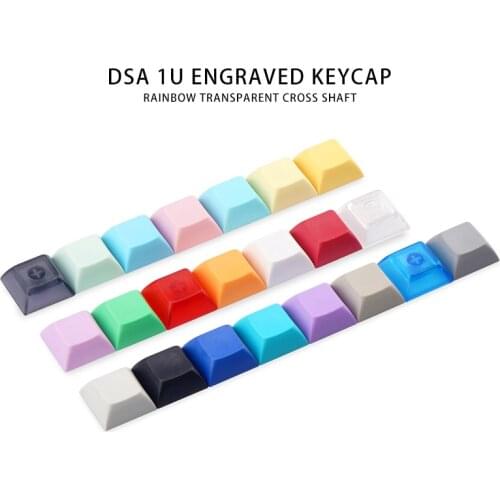 DSA 21colors 1U Macaroon Keycap Black White Orange Red Gray Blue White Keycap For MX Mechanical Keyboard Mechanical Keyboard