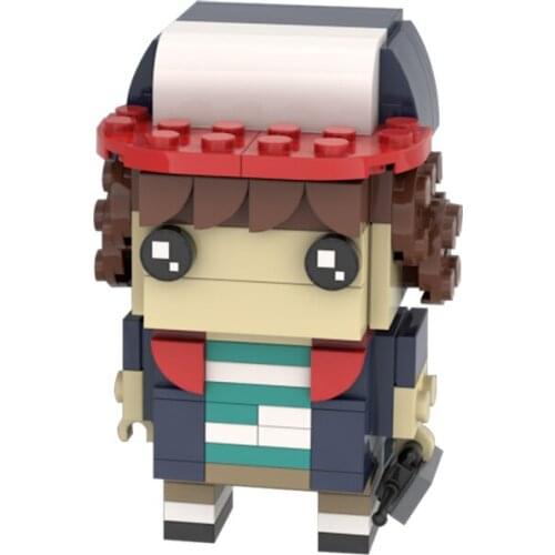 Buildmoc Creator Dustin Creator Creative Doll Character Art Childrens Toys Diy Building Block Model Boy New Year Gift