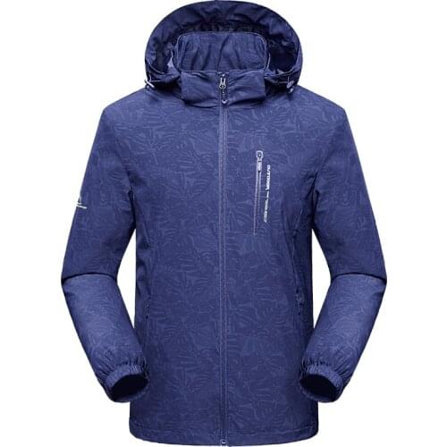 Mens And Womens Windbreaker Water Repellen Jacket Hiking Clothing Rainproof Suit