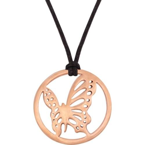 New 33mm Stainless steel Necklace Ribbon Bear Dragonfly Wing Butterfly NR2726