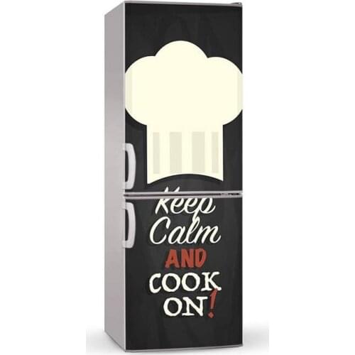 Wholesale 3D Cook On SelfAdhesive Dishwasher Refrigerator Freeze Sticker Kids Art Fridge Door Cover Wallpaper