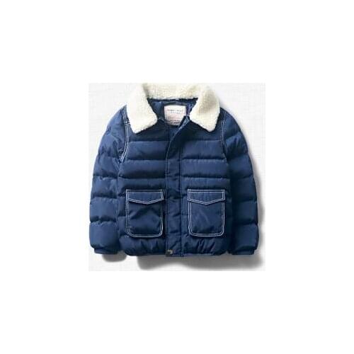 2017 Boys Winter Coats Long Sleeve Outerwear Down Coat Casual Cotton Hooded High quality Outdoor For girls winter coat