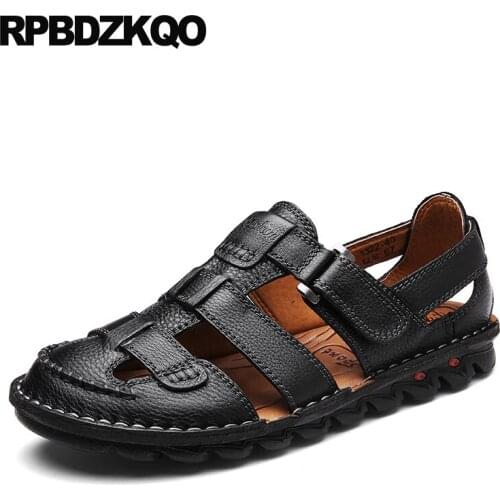 Breathable mens sandals 2019 summer outdoor fashion water flat brown waterproof native luxury black shoes designer casual beach
