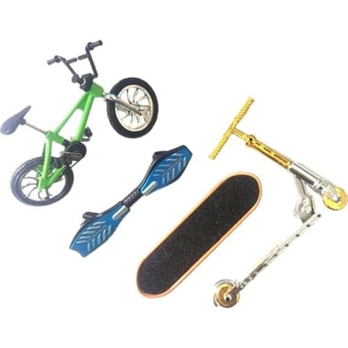 Finger Scooter Two Wheels Mini Bike Finger Skateboard Fingerboard Childrens Educational Toys Funny Toy for Boys
