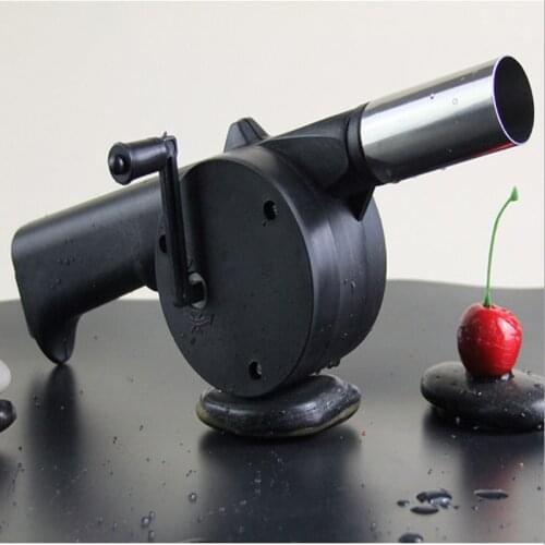 Outdoor Barbecue Hair Dryer Portable Manual Blower Hand Crank Blower Barbecue Tools Bellows Tools Picnic Accessories