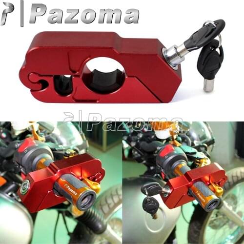 Motocross Universal Handlebar Brake Throttle Grip Locks Scooter ATV Safety Lock Anti Theft Protection for Honda Suzuki Kawasaki