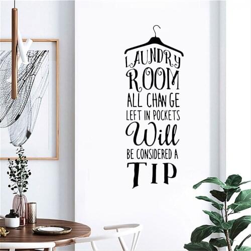 Laundry Room Clothes Rack Quote For Laundry Room Vinyl Wall Sticker Indoor Wall Stickers Removable Home Decoration ph651