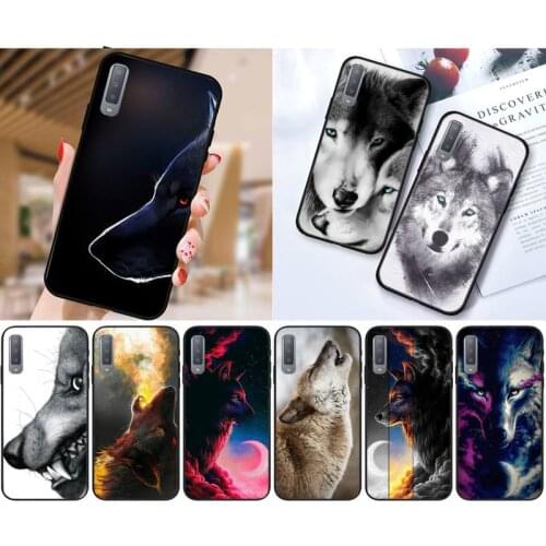 Zororong Angry Snow Wolf Moon Pattern Phone Case For Samsung Galaxy S10 20 Note10 20 A30 50 70 71 Plus Ultra