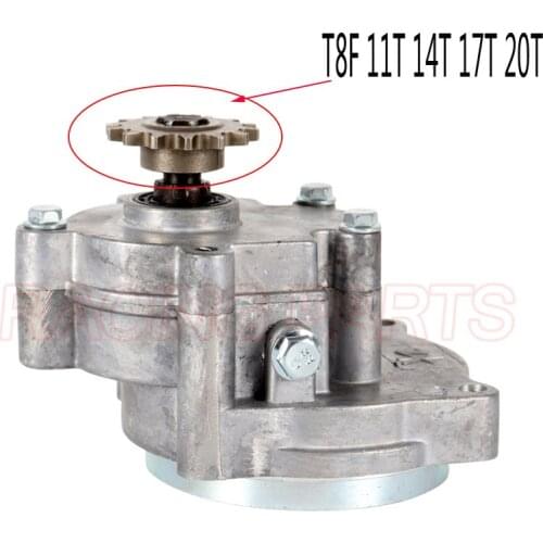 T8F 11T 14T 17T 20T Tooth Clutch Drum Gear Box Sprocket 33cc 43cc 49cc Ty Rod II Go Kart Mini Moto Dirt Bike Scooter