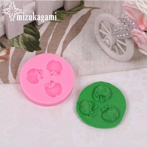 1pcs UV Resin Jewelry Liquid Silicone Mold Fruit Apple Shape Mold Resin Charms Molds For DIY Decorate Making Jewelry