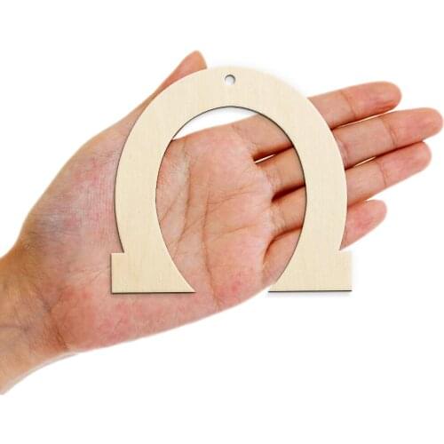 10x Wooden Horseshoe Cutout Shapes Wood Blanks Art Projects Craft Blank Tag Decoration Gift Decoupage Embellishments