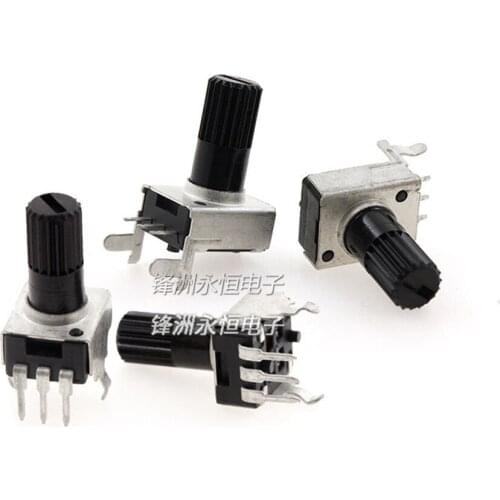 10PC Potentiometer RV09 10K50K100K5K1K2K Horizontal Vertical Horizontal WH09 Adjustable Resistor 0932