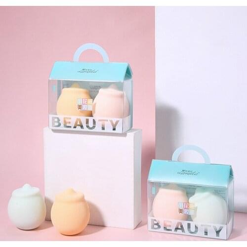 2 Pcs Makeup Sponge Puff Makeup Tool Face Foundation Powder Cream Sponges Professional Cosmetic Tools