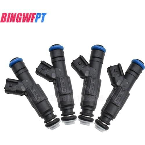 4pcs 4 Hole EV6 Upgrade Fuel Injectors For Jeep 4.0L 99-04 Cherokee 0280155784
