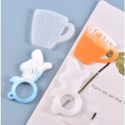 Keychain Pendant Silicone Mould DIY Crafts Decorations Jewelry Making Tool Crystal Epoxy Resin Mold Drop Ship