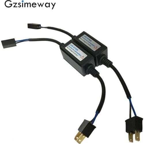 Canbus H7 LED Decoder H11 H8 9005 9007 9004 H13 H15 H4 H1 Error Free Wiring Kit Computer Warning Canceler Anti Flicker Resistor