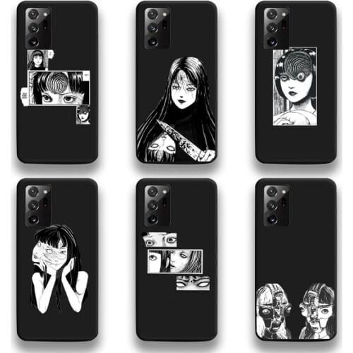 Junji Ito Tees Horror Phone Case For Samsung Galaxy Note20 ultra 7 8 9 10 Plus lite M51 M21 M31S J8 2018 Prime