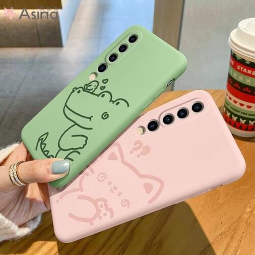 ASINA Cute Couple Case For Xiaomi Redmi Note 8 9 10 Official Original Liquid Silicone Cases For Xiaomi Mi10 11 Cover Capa Luxury