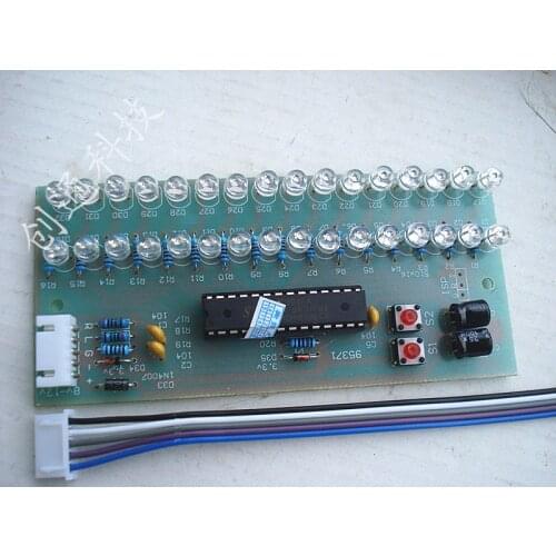 Two-channel Dual 16 Lights Audio Indicator Level Lights 7 Patterns Variable Speaker Modification Board