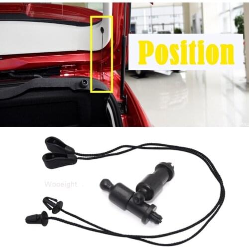 Wooeight Black Onwards Parcel Shelf Fixing Straps Cord String Clips Clamps Hanger 4M51A466K45AC Fit for Ford Focus MK2 II 2011