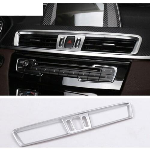 For BMW X1 f48 2016-2019 Accessories ABS Matte Chrome Console Air-Conditioning Vent Cover Trim For BMW X2 F47 2018 2019