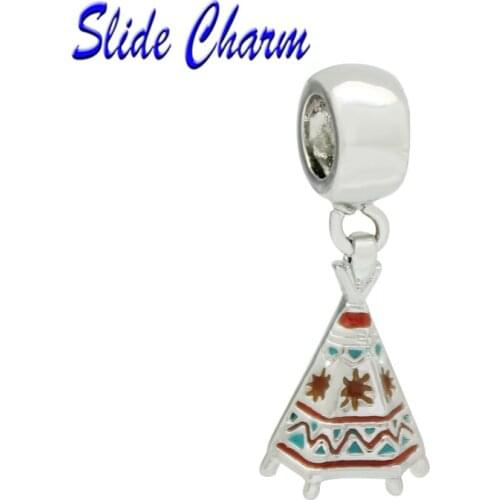 Hole fashion jewelry DIY charm, European and American style indigenous pattern pendant beads Fit Pandora Bracelet Necklace