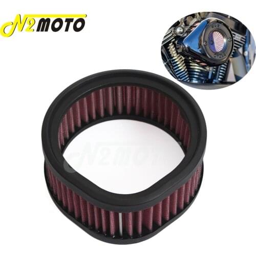 Motorcycle High Flow Air Filter Reusable Air Cleaner for Harley Model With S&S Super E and G Series Carb