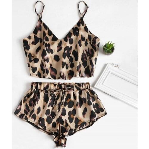 Lingerie Sexy Bra Set Stanik damski Silk Pajamas Sexy Satin Lingerie Lace Shorts Set Women Underwear Sleepwear S-XXL Dropship G