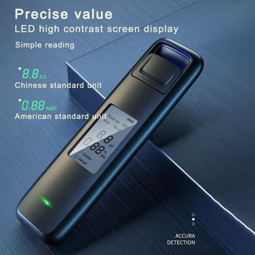 New Professional LCD Digital Police Breathalyser Alcohol Tester Analyzer Test Detector Device