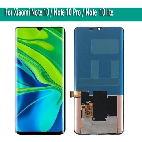 Original Amoled 6.47" For Xiaomi Mi Note 10 Pro LCD Display Touch Digitizer Screen Assembly For xiaomi mi note 10 Lite LCD Glass