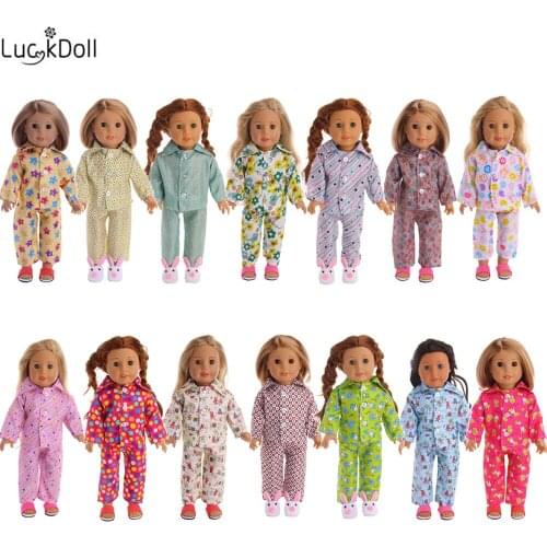 Luckdoll pajamas come in all shapes and sizes for the 18 inch American doll or the 43-centimeter baby doll accessory