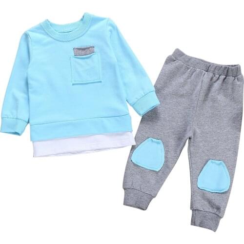 Casual Child Clothes Long Sleeves T-shirt +kids Pants Boys'Clothing Unisex Outerwear Sets