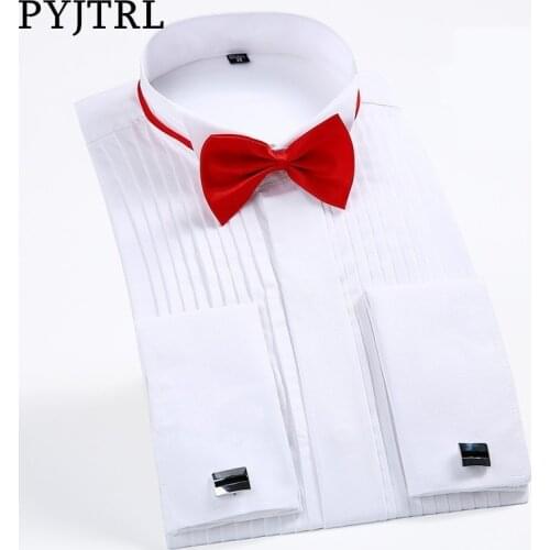 Мужские классические рубашки PYJTRL China At AliExpress