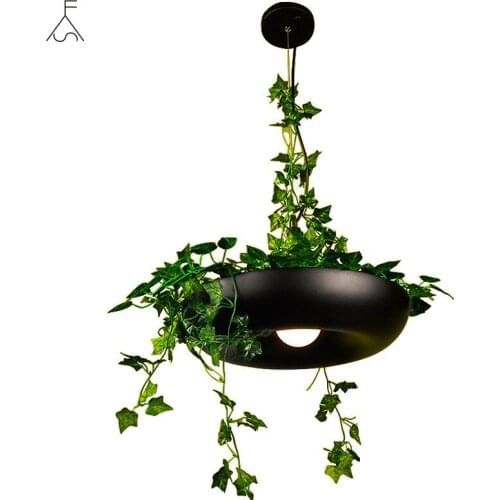 Modern Plant Pendant Lights DIY Sky Garden Flower Pot Hanging Lamp Nordic Dining Room Office Art Home Decor Lighting Fixtures