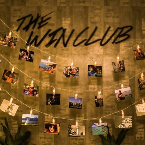 1.5M/3M/6M Battery Operated LED Garland Card Photo Clip Led String Fairy Lights Christmas Wedding Valentines Decoration Lamp